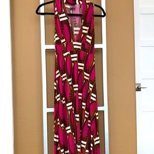 Lucy Love retro print maxi dress
